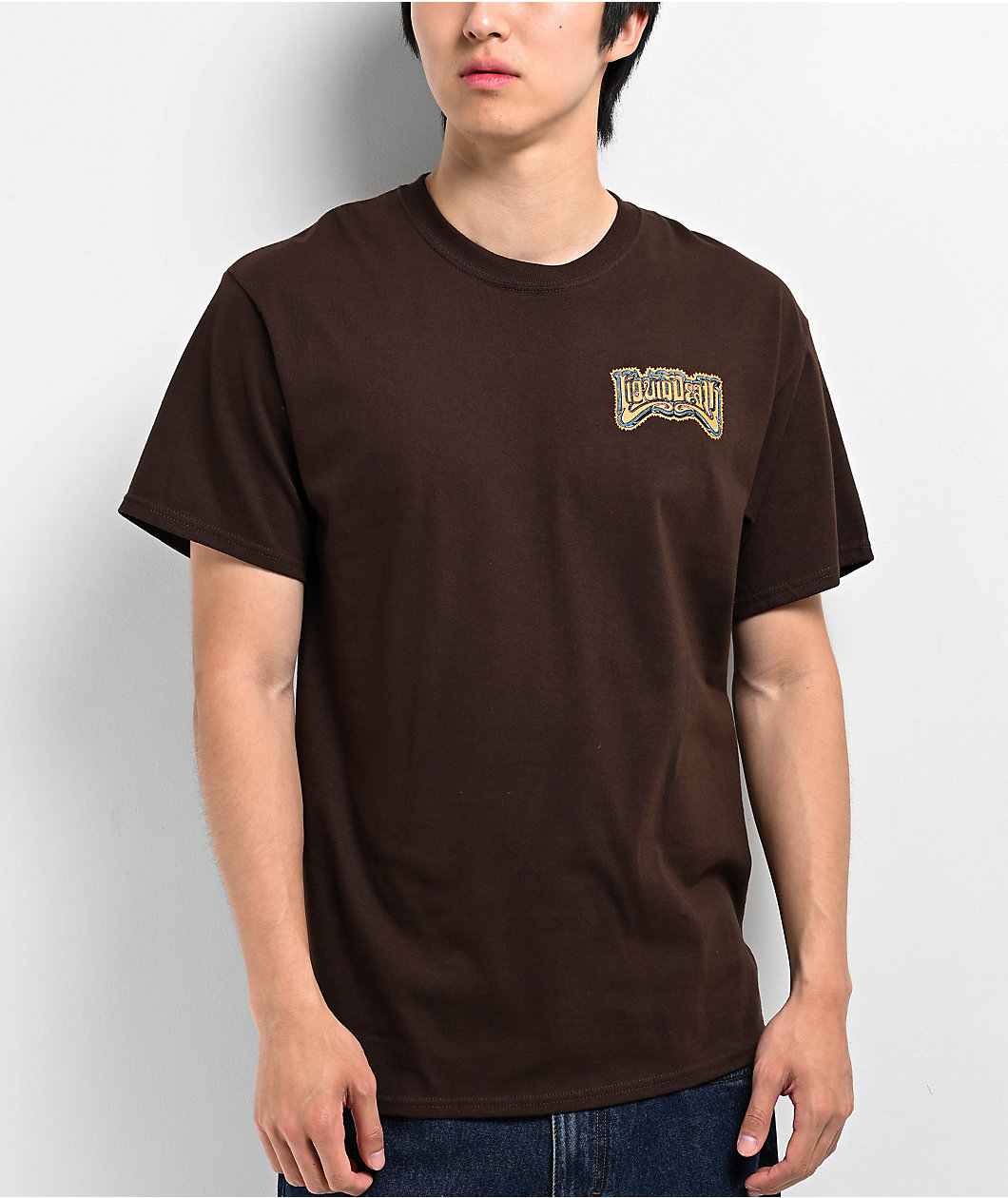 Liquid Death House Of Skulls Brown T-Shirt