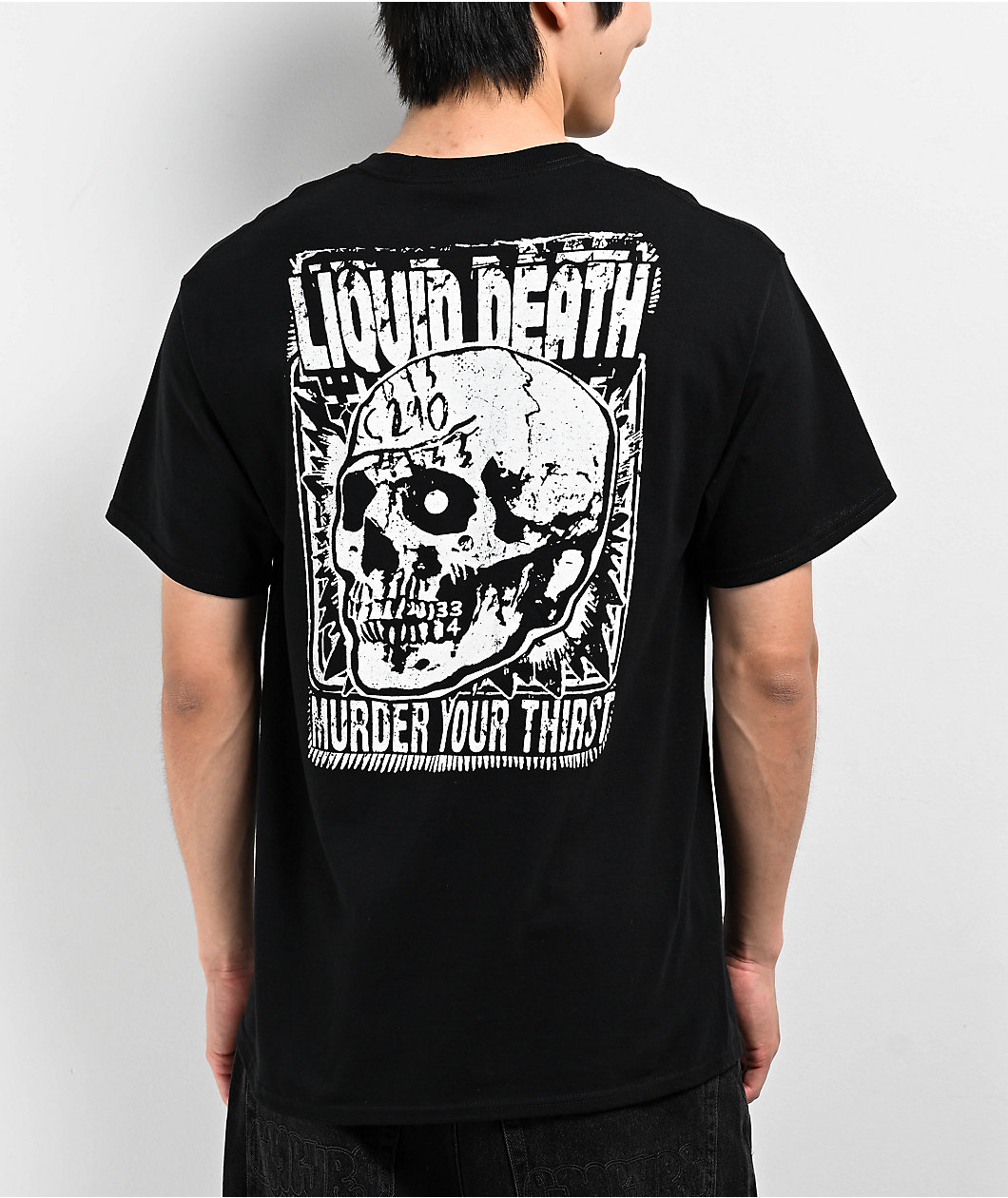 Liquid Death Murder Mechanic Black T-Shirt