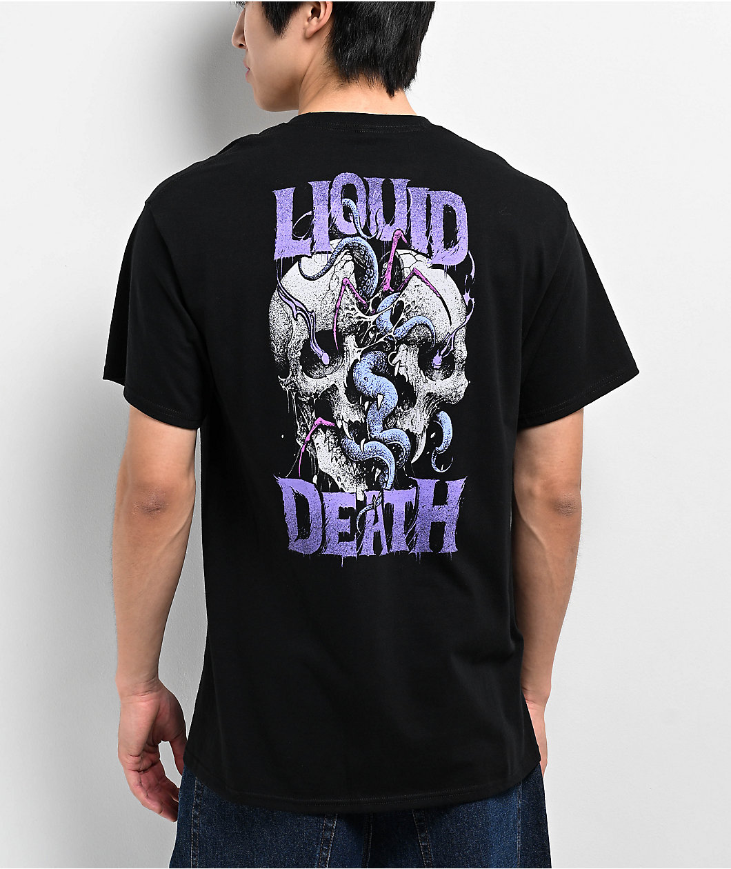 Liquid Death Skull Splitter Black T-Shirt