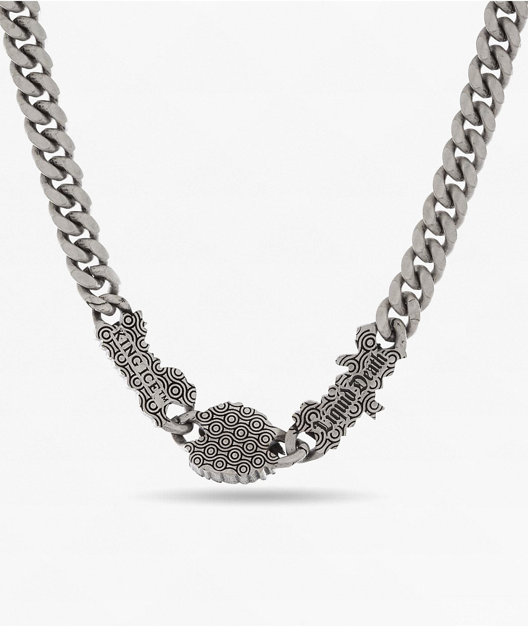 Liquid Death x King Ice Skull 8mm 20" Cuban Link Chain Necklace