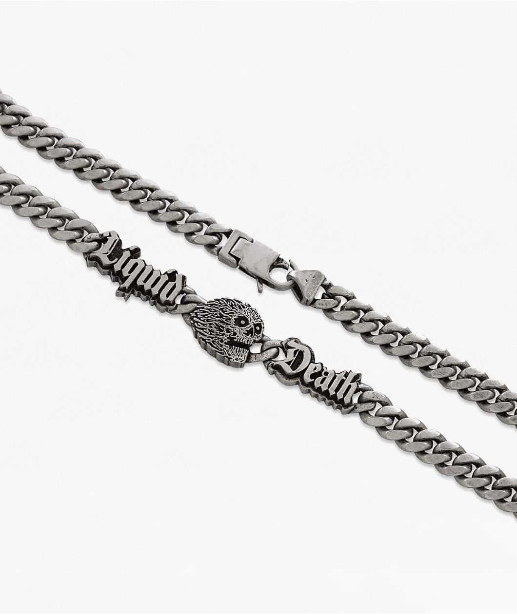 Liquid Death x King Ice Skull 8mm 20" Cuban Link Chain Necklace