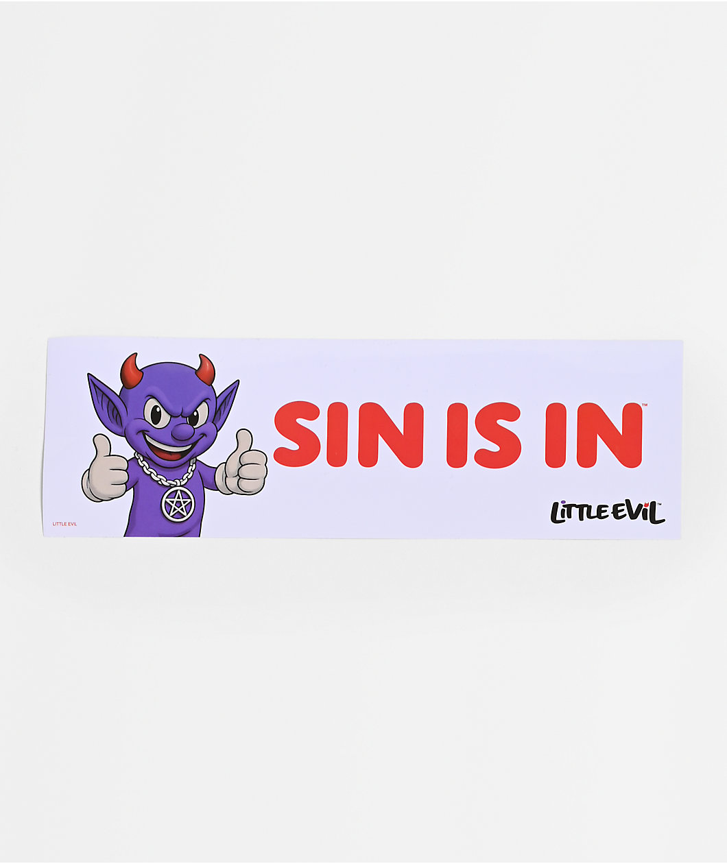 Little Evil Sin Is In Bumper Sticker