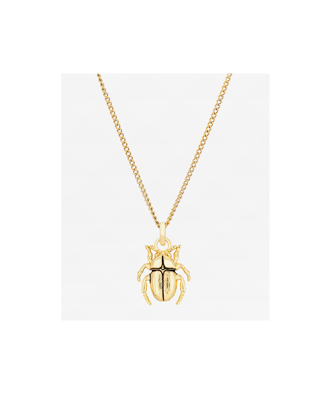 Little Rooms Beetle 16" Gold Necklace