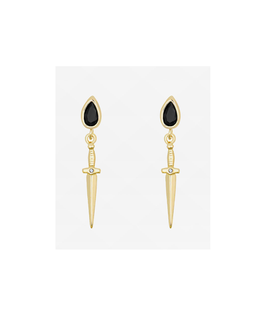 Little Rooms Dagger Gold Earrings