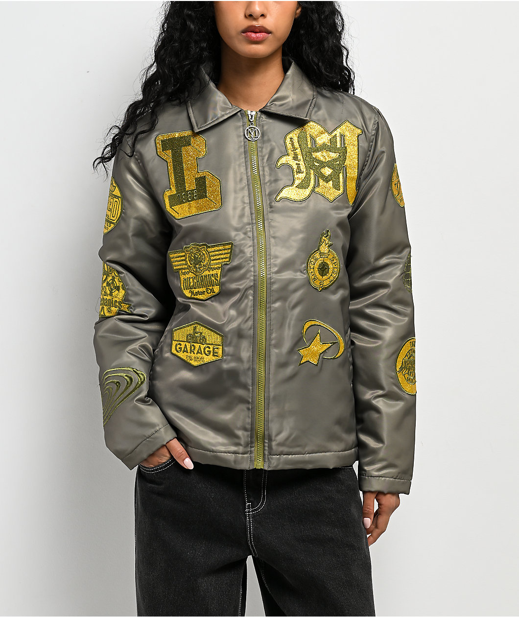 Live Mechanics Shine Well Bomber Jacket