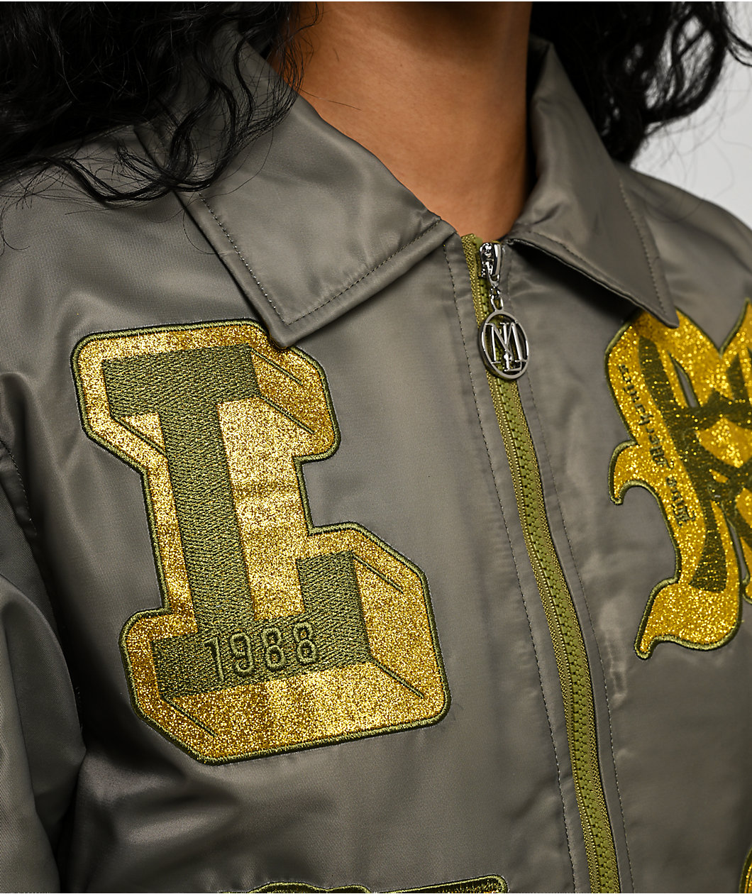 Live Mechanics Shine Well Bomber Jacket