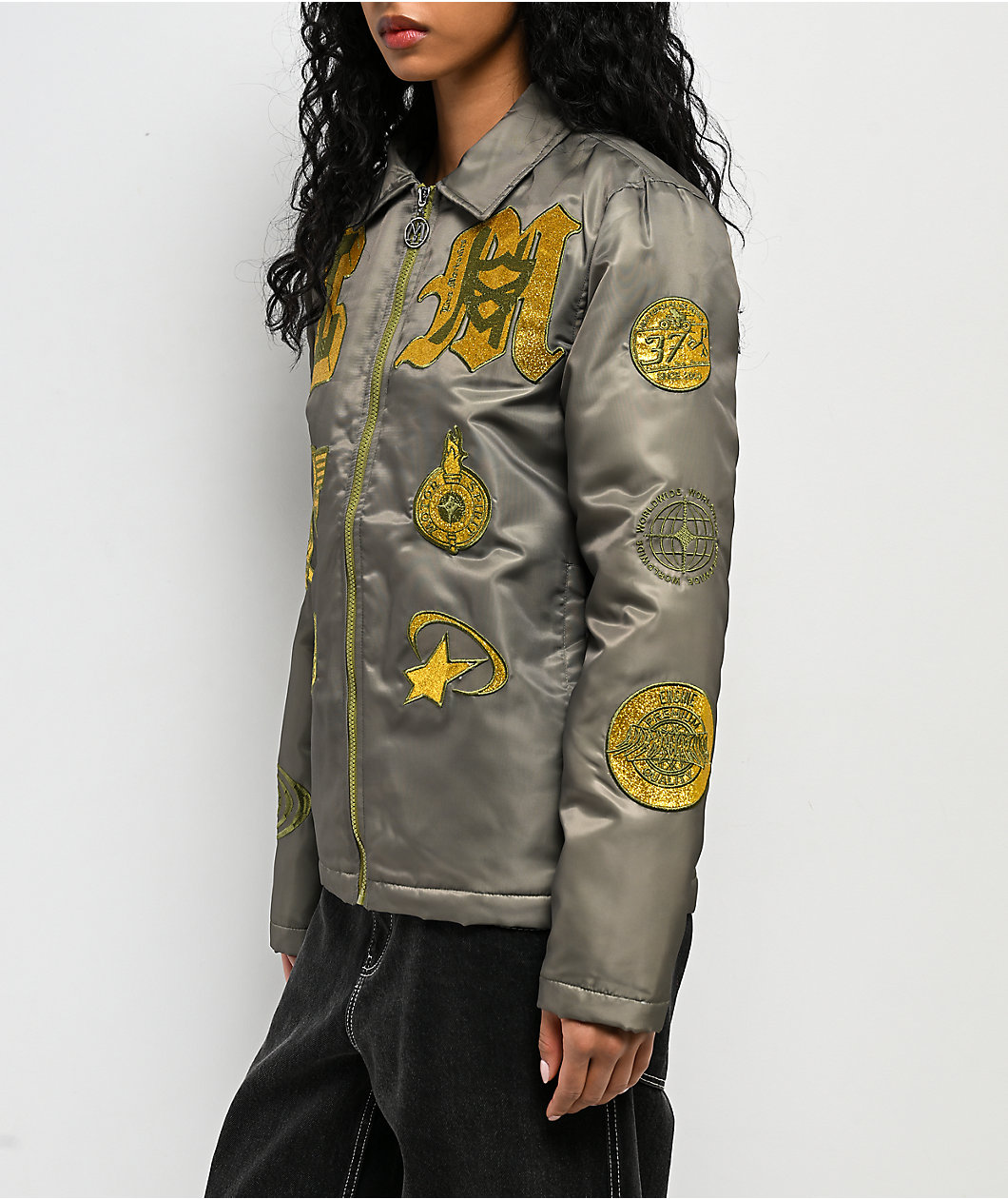 Live Mechanics Shine Well Bomber Jacket