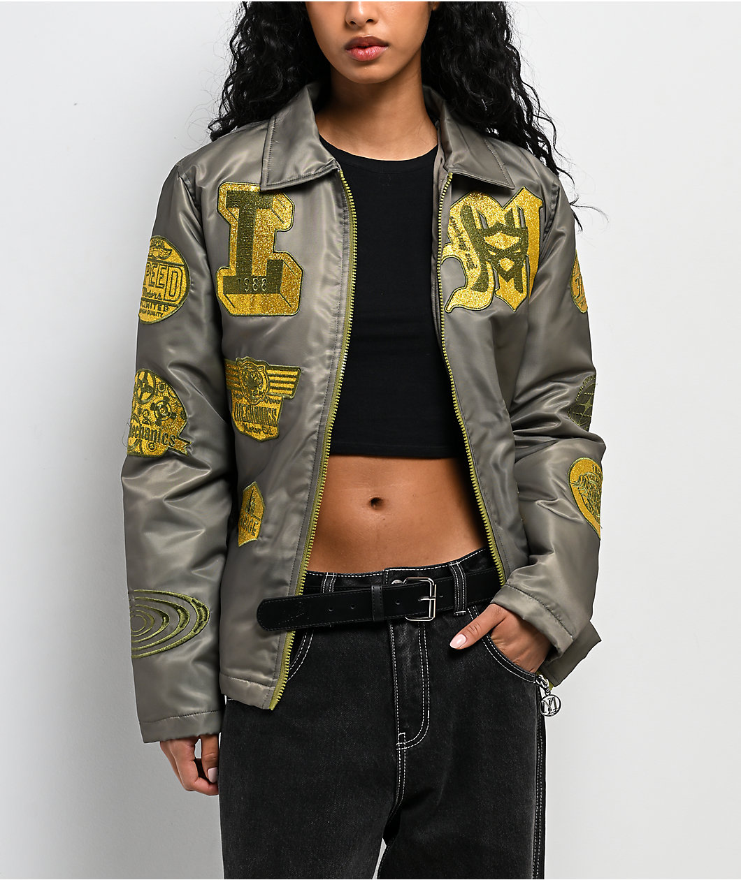 Live Mechanics Shine Well Bomber Jacket