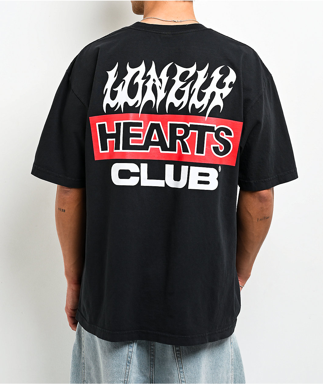 Lonely Hearts Club In Love And Pain Charcoal T-Shirt