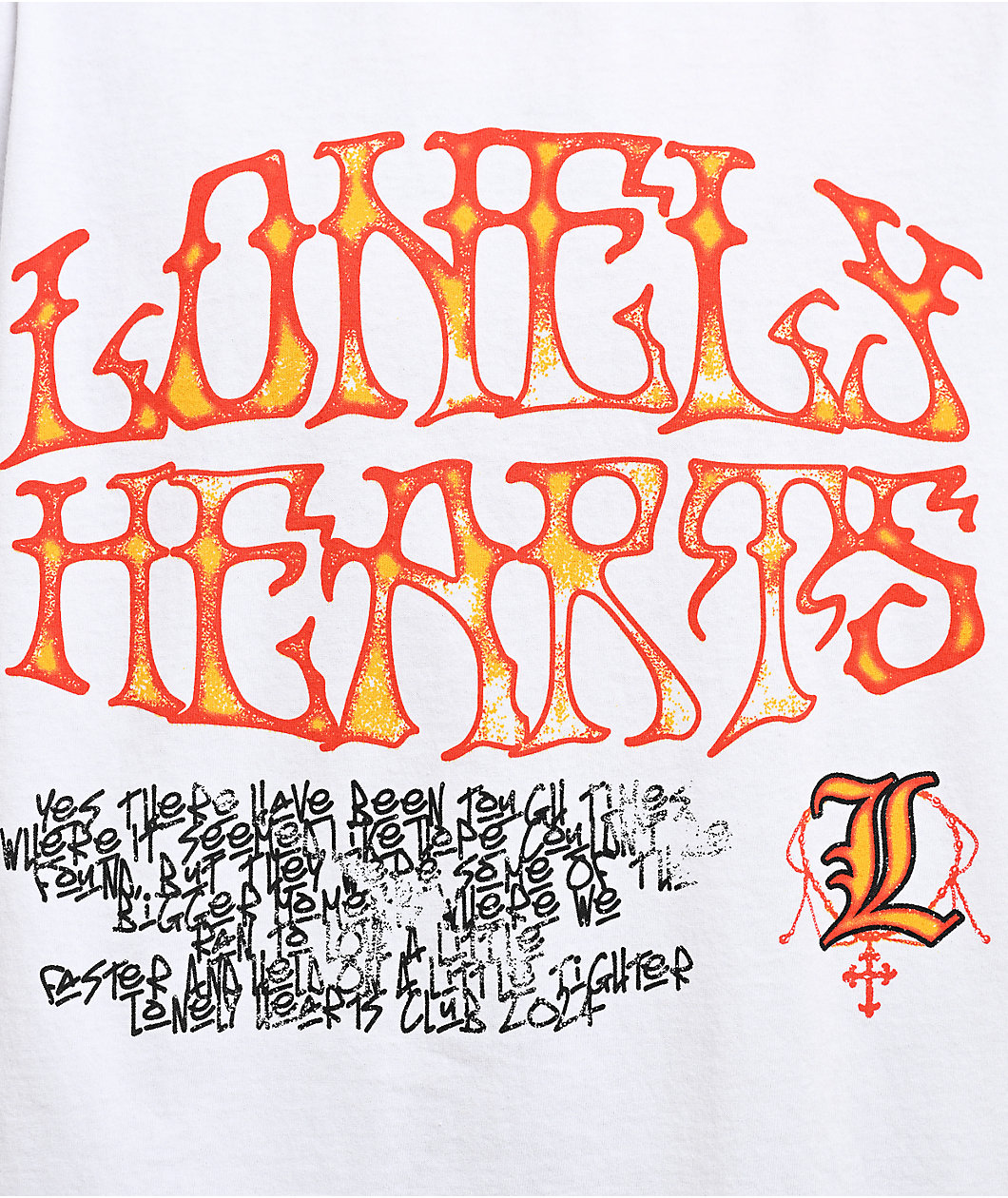 Lonely Hearts Club Tough Times White T-Shirt