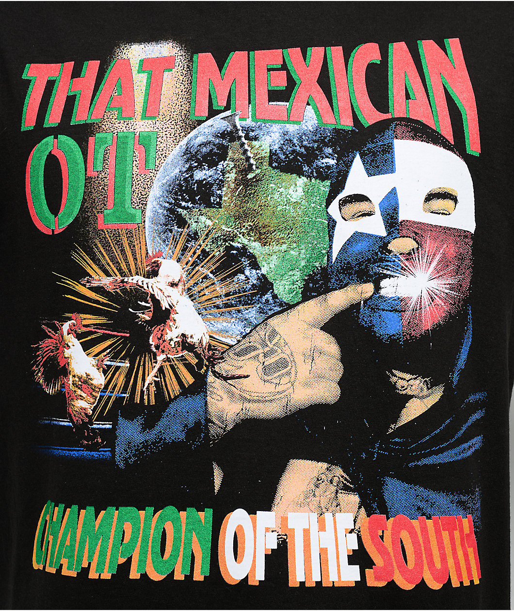 Lonestar by That Mexican OT Champion Black T-Shirt