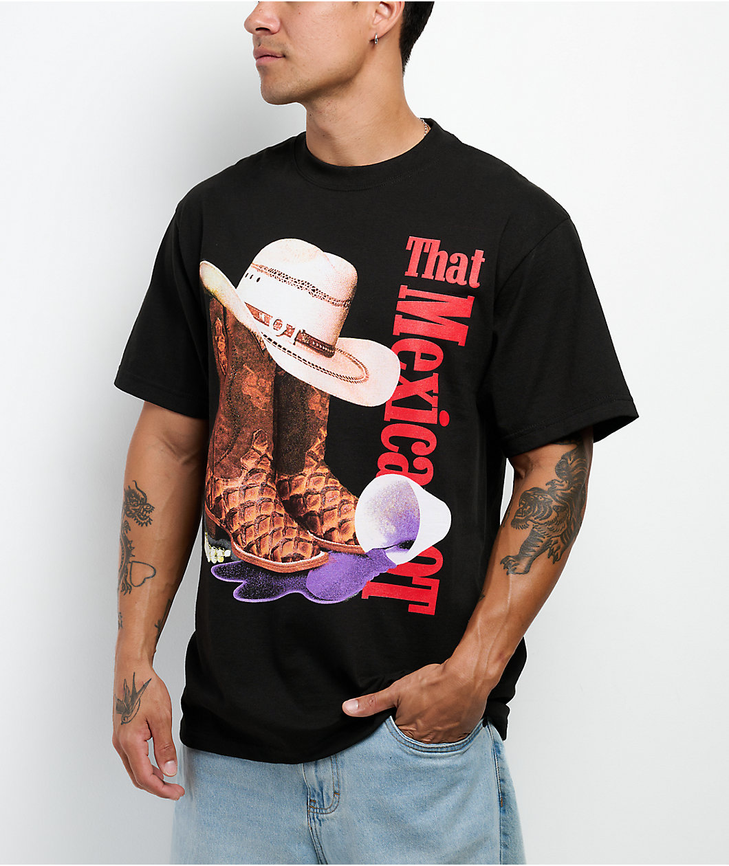 Lonestar by That Mexican OT Pirarucu Black T-Shirt