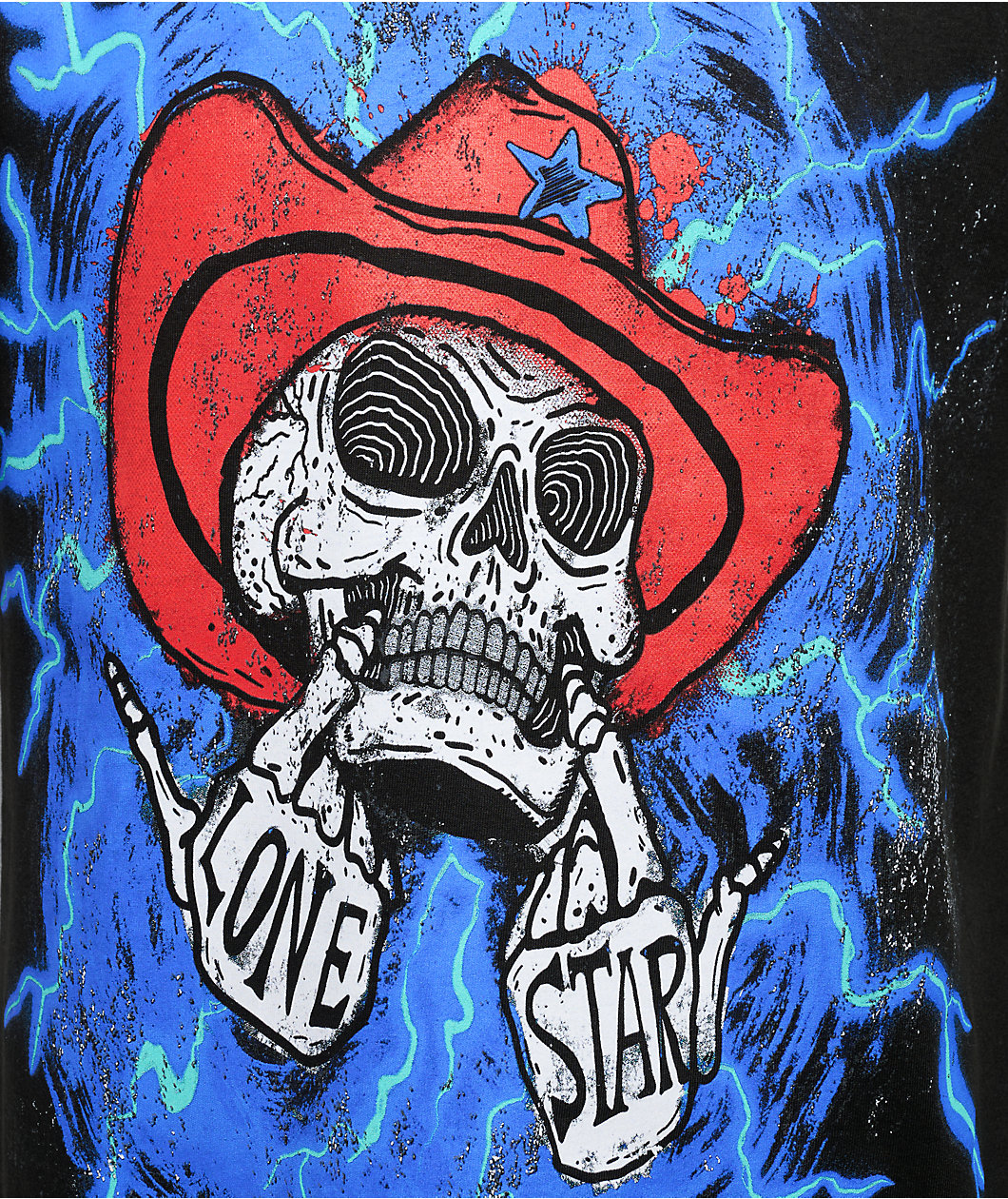 Lonestar by That Mexican OT Stone Face Black T-Shirt