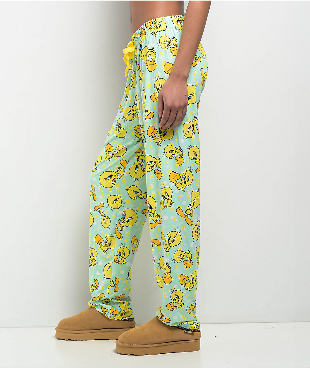 Looney Tunes Tweety Bird Green & Yellow Lounge Pants