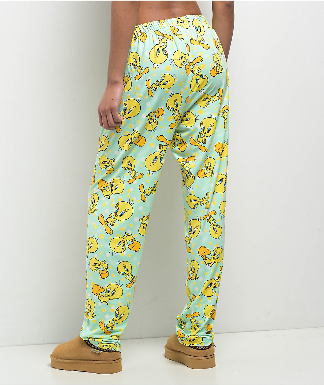 Looney Tunes Tweety Bird Green & Yellow Lounge Pants