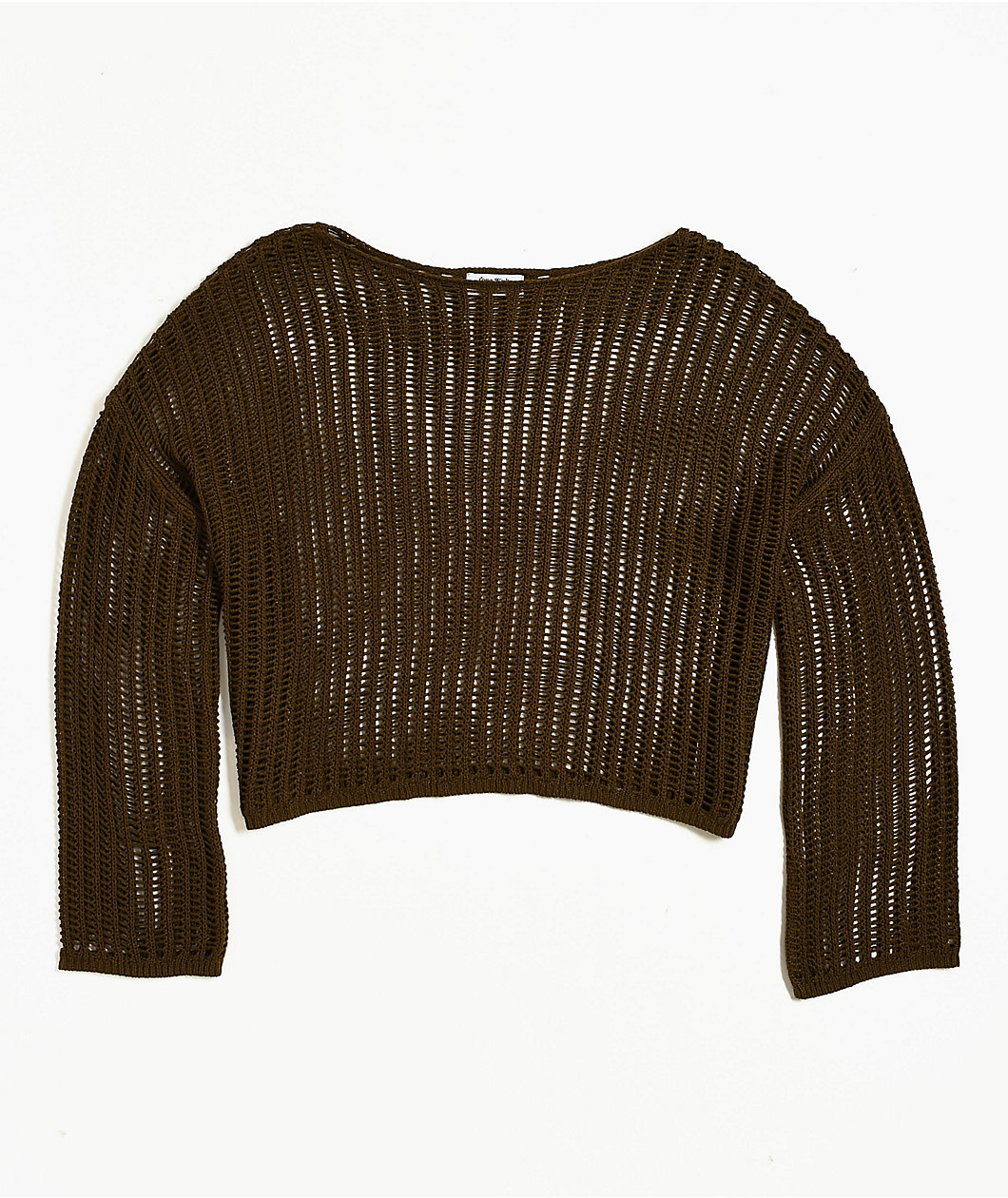 Love Knits NYC Open Knit Brown Sweater