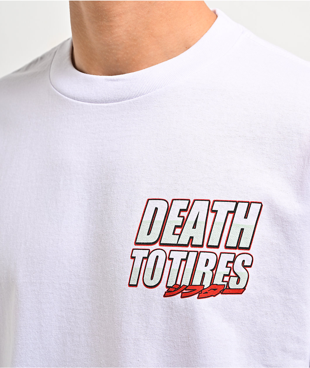 Lowered Lifestyle Death To Tires White T-Shirt