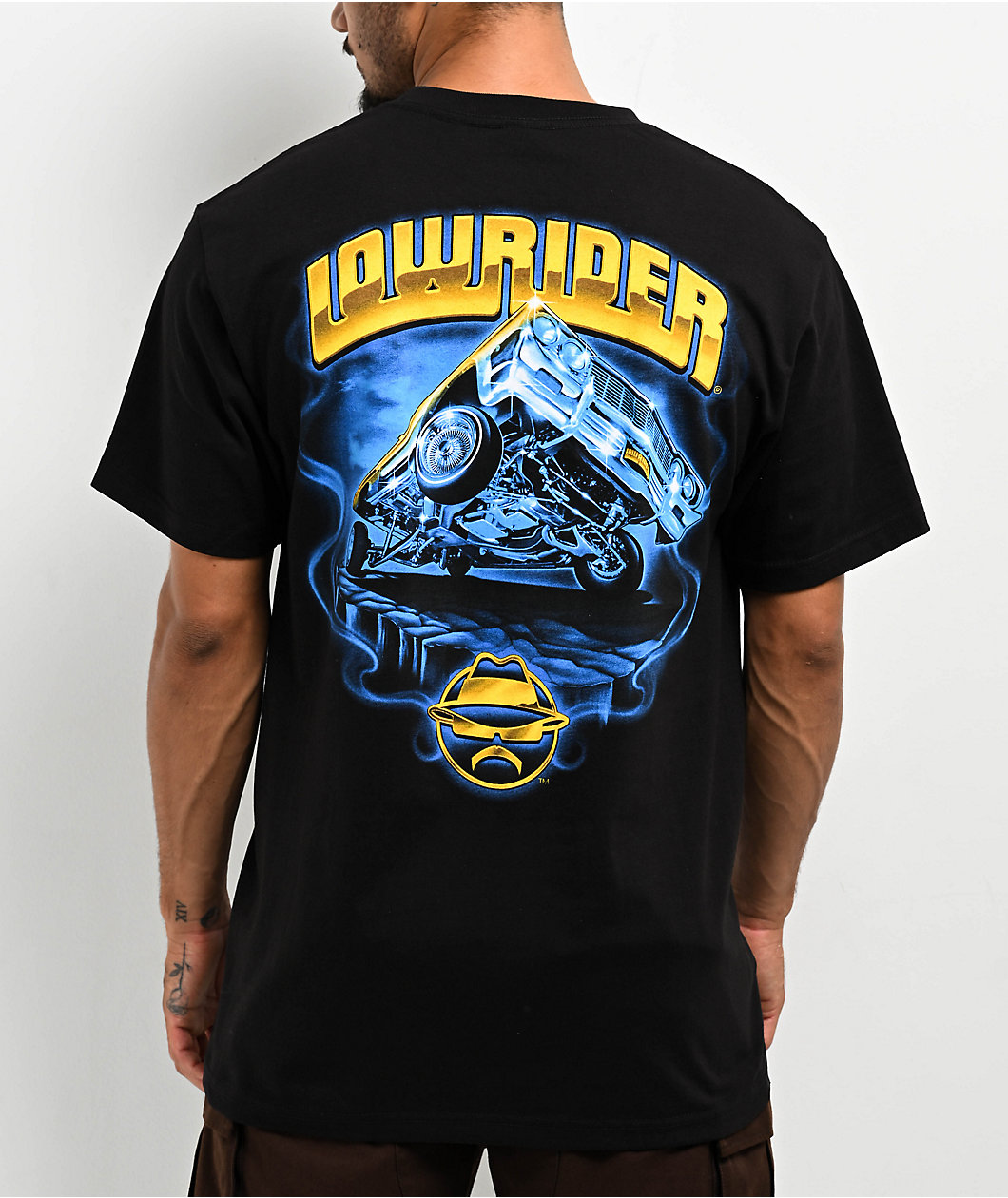 Lowrider 4 On 3 Black T-Shirt