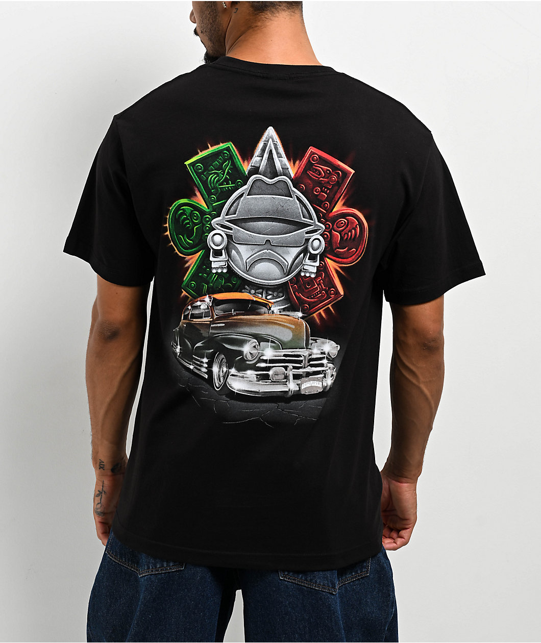 Lowrider Golo Calendar Black T-Shirt