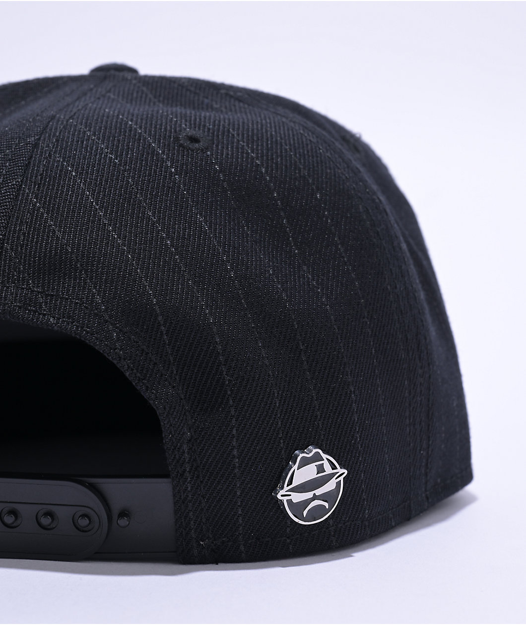 Lowrider Pinstripe Metal Golo Black Snapback Hat