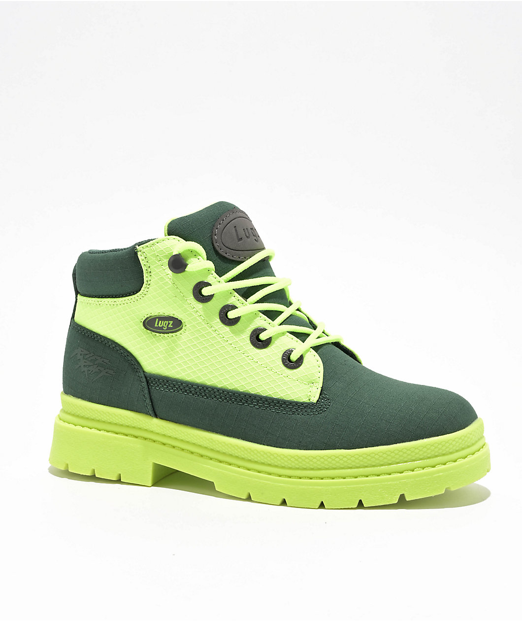 Lugz x Riff Raff Womens Drifter Ripstop Neon Icon Chukka Boots