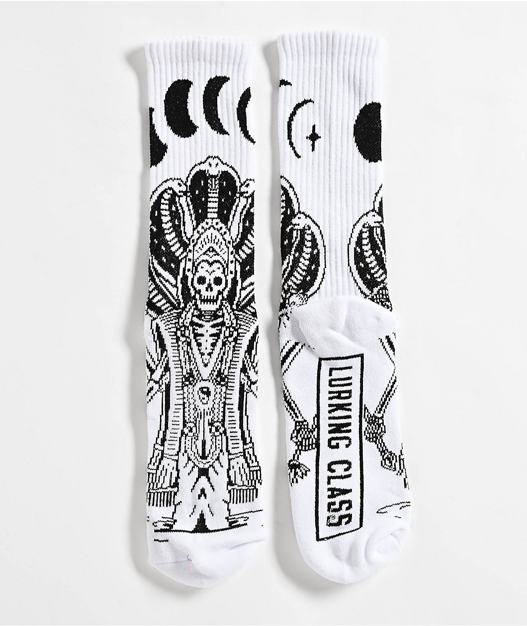 Lurking Class By Sketchy Tank Eclipse White Crew Socks