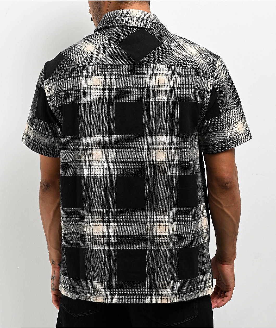 Lurking Class By Sketchy Tank Khaki Zip Flannel Shirt