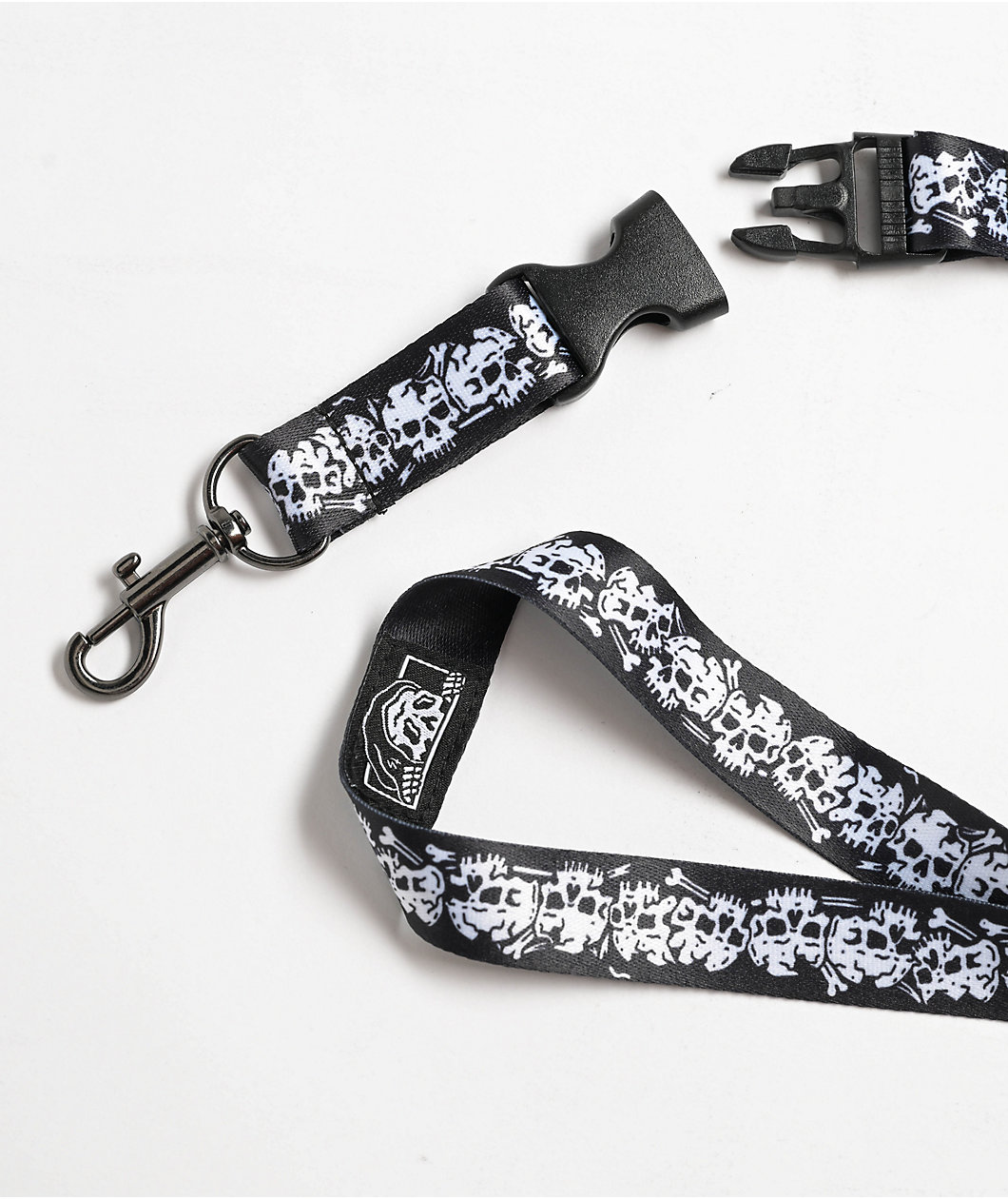 Lurking Class By Sketchy Tank Skull Stripe Black Lanyard