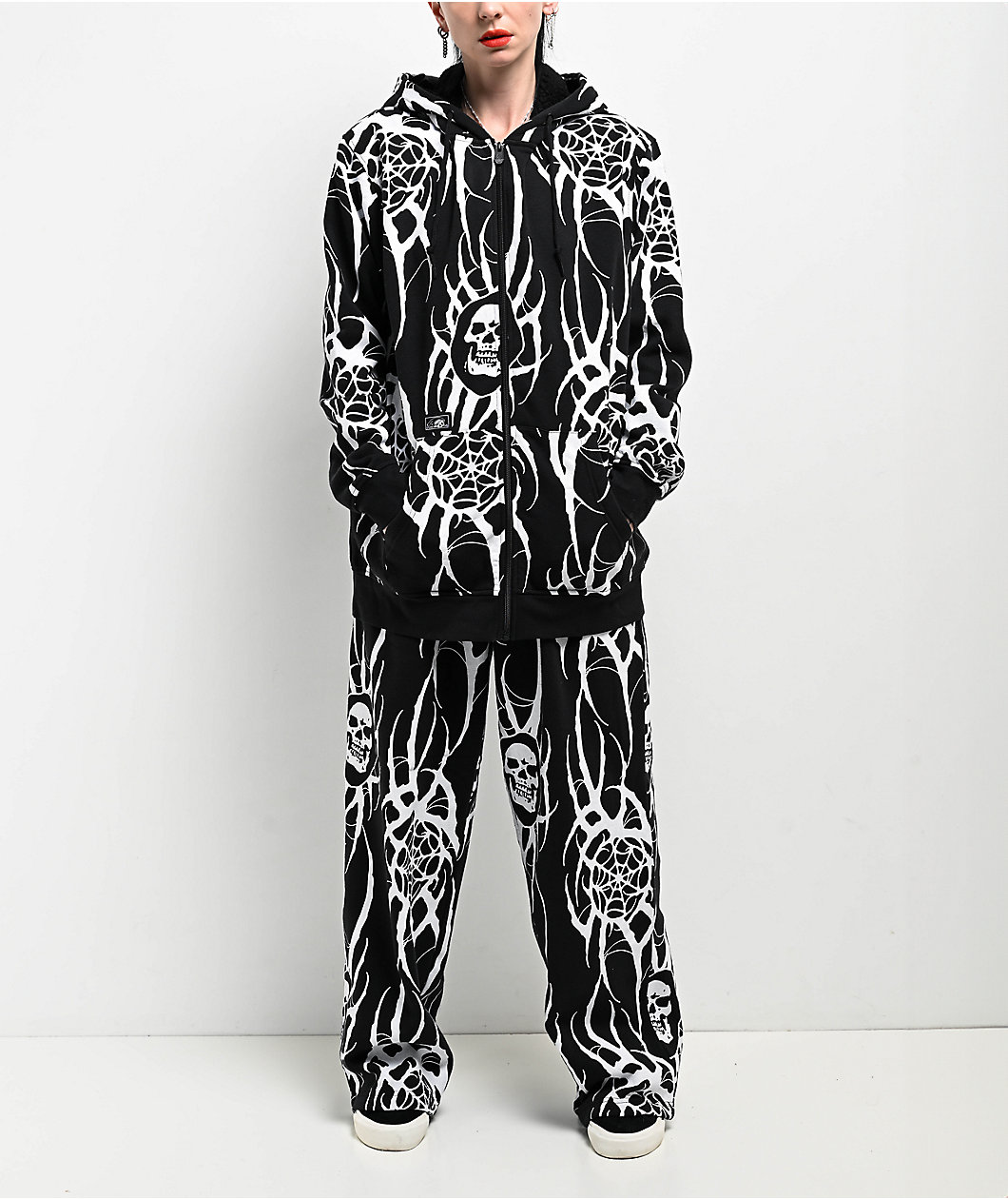 Lurking Class By Sketchy Tank x Kyle Grand Sin Black & White Sweatpants