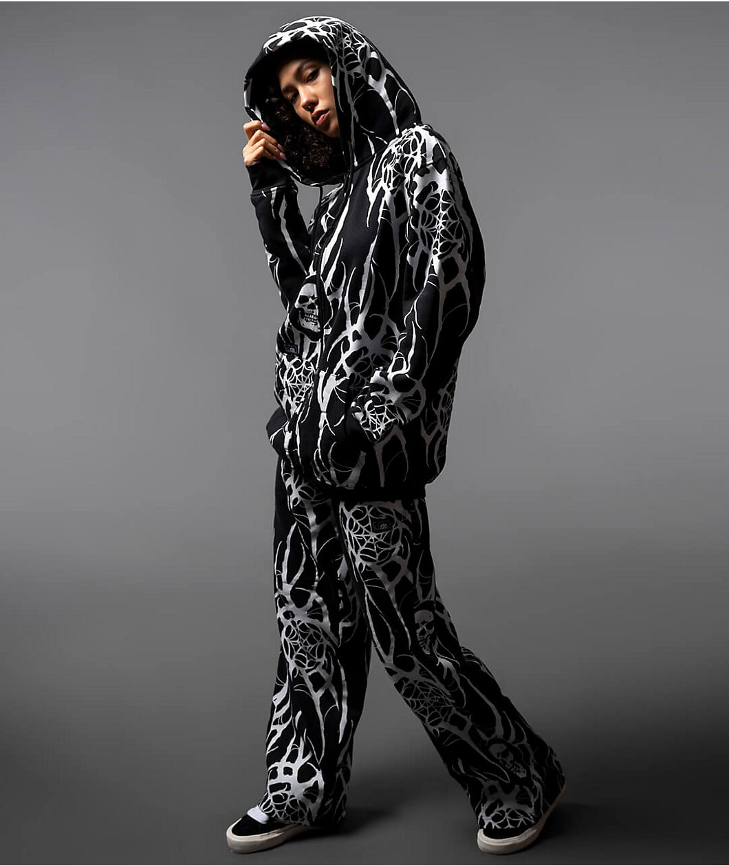 Lurking Class By Sketchy Tank x Kyle Grand Sin Black & White Sweatpants