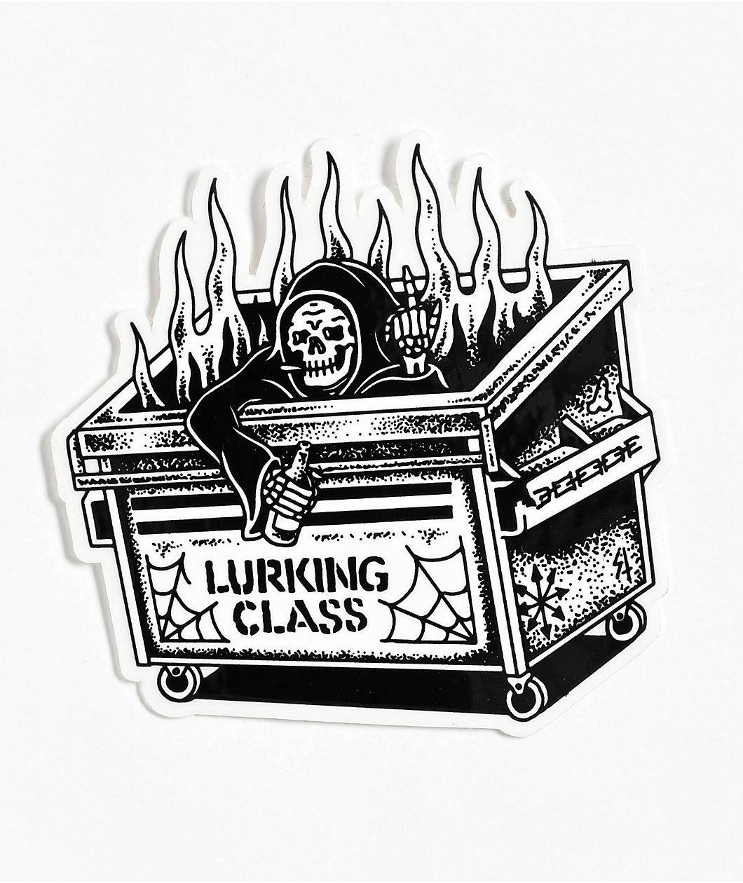 Lurking Class Dumpster Fire Sticker