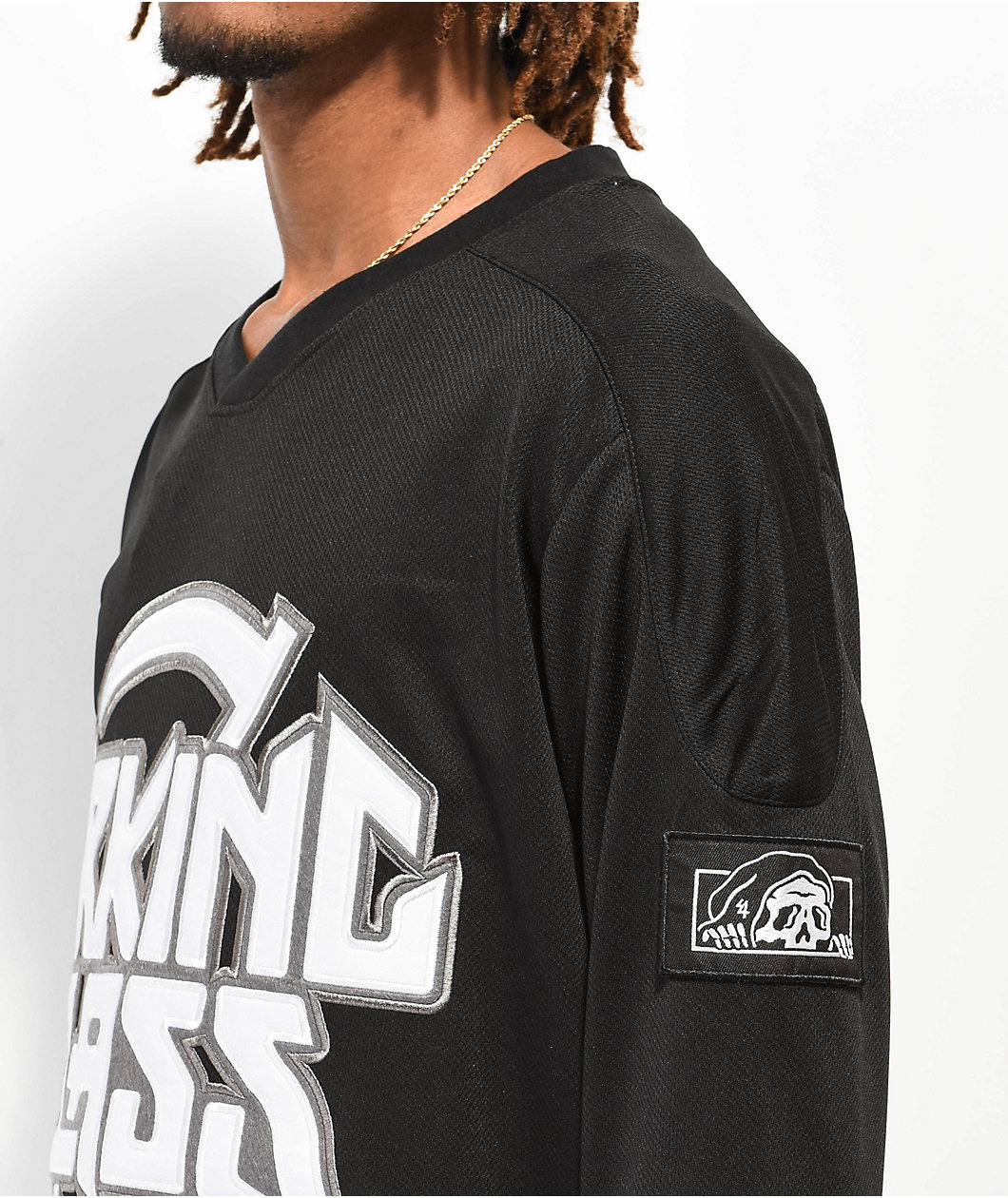 Lurking Class Thrash Black Hockey Jersey