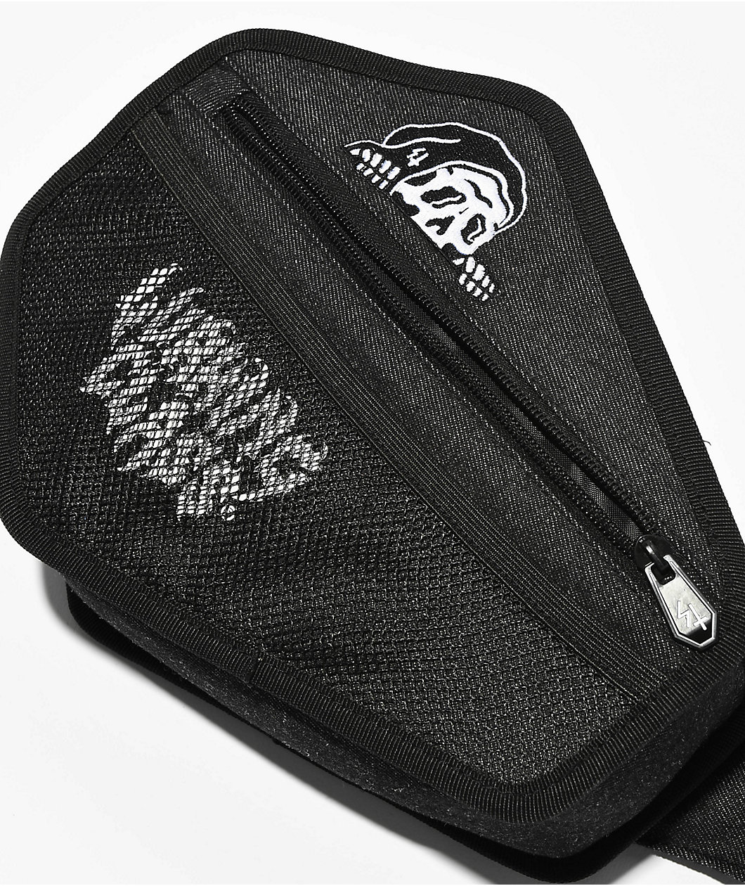 Lurking Class by Sketchy Coffin Washed Black Fanny Pack