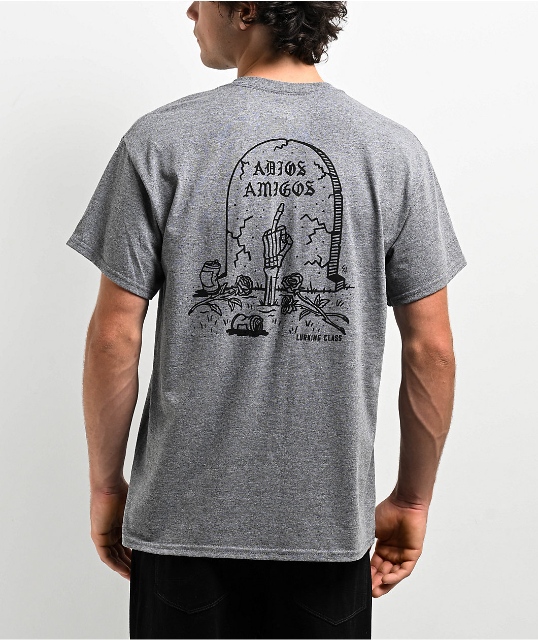 Lurking Class by Sketchy Tank Adios Grey T-Shirt