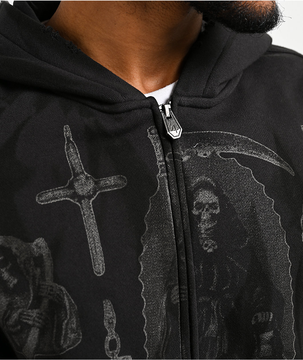 Lurking Class by Sketchy Tank Altar Black Zip Hoodie