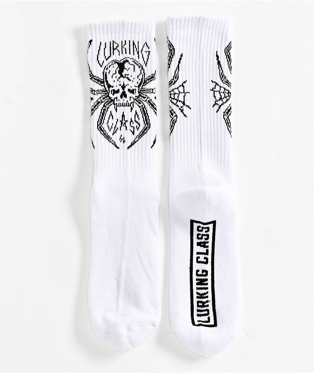 Lurking Class by Sketchy Tank Arachnid White Crew Socks