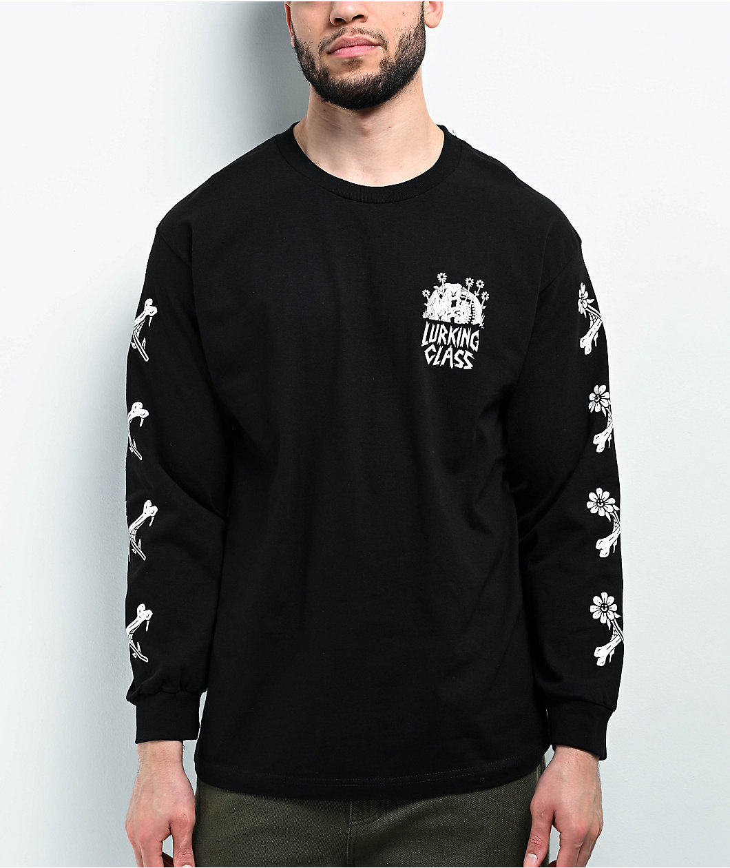 Lurking Class by Sketchy Tank Back To Nature Black Long Sleeve T-Shirt