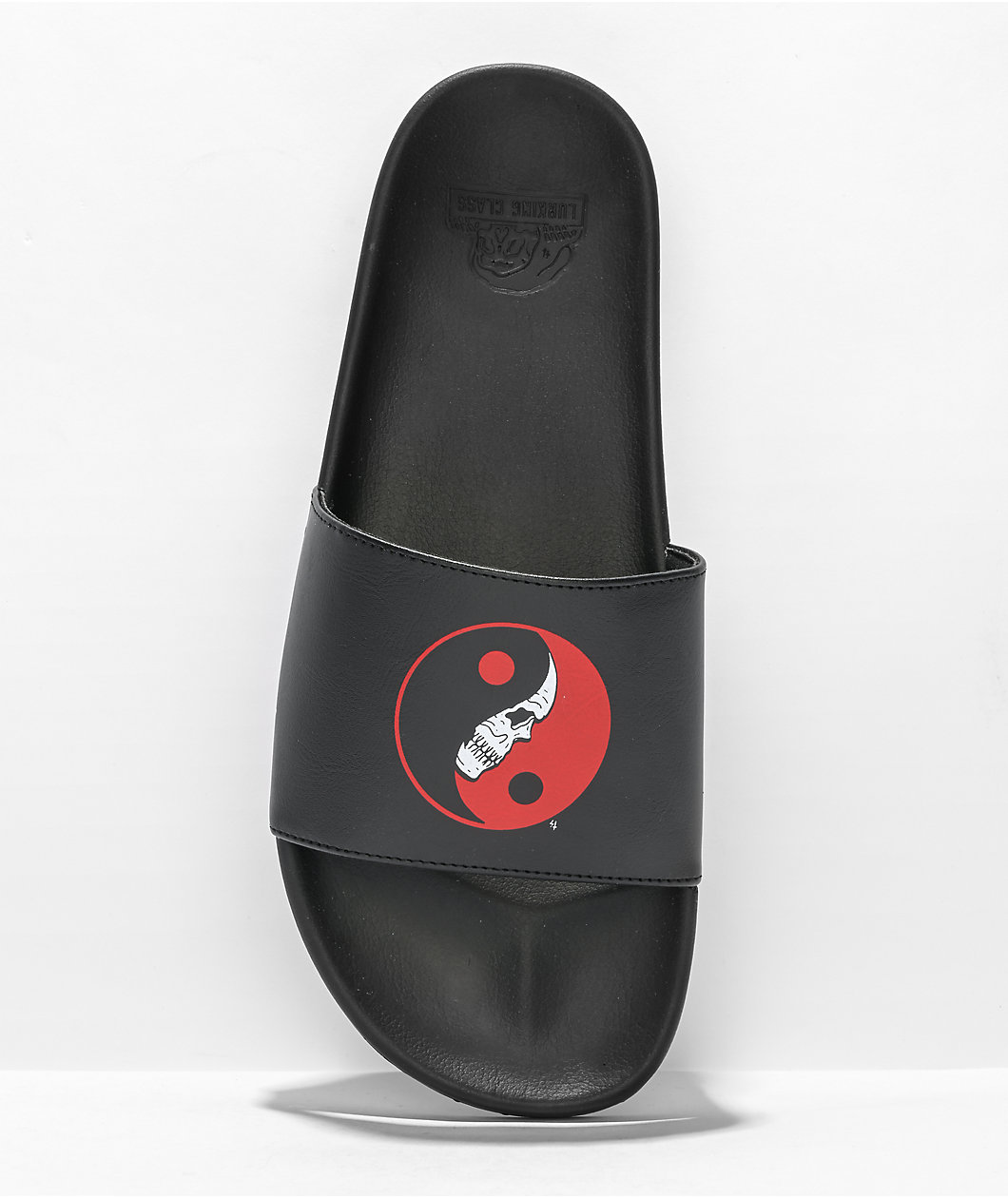 Lurking Class by Sketchy Tank Balance Black Slide Sandals