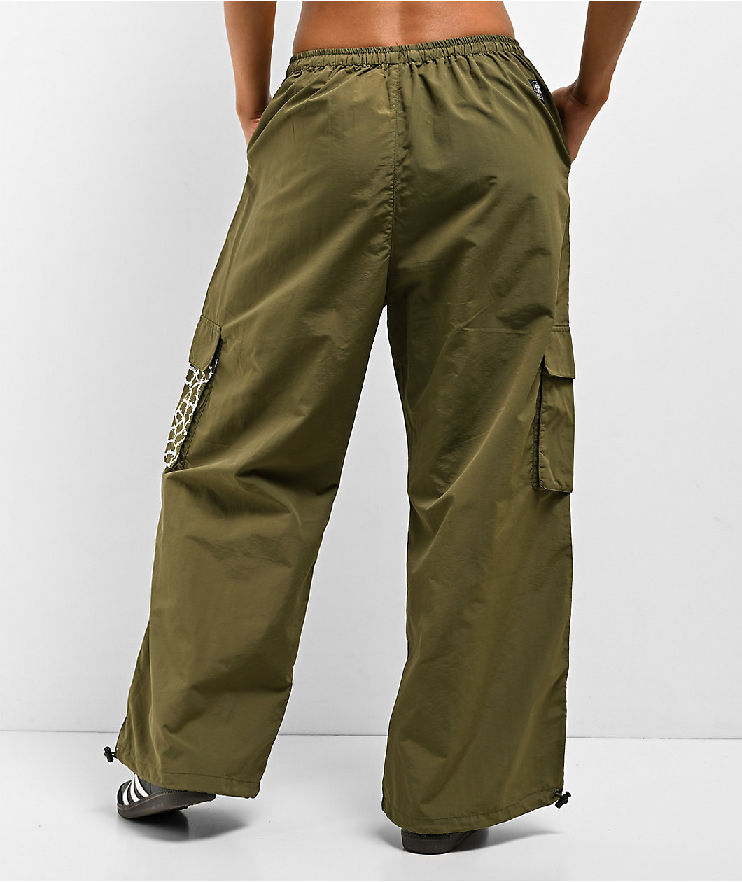 Lurking Class by Sketchy Tank Barbed Wire Olive Parachute Pants