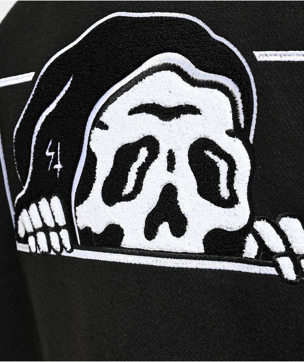 Lurking Class by Sketchy Tank Box Logo Black Varsity Jacket