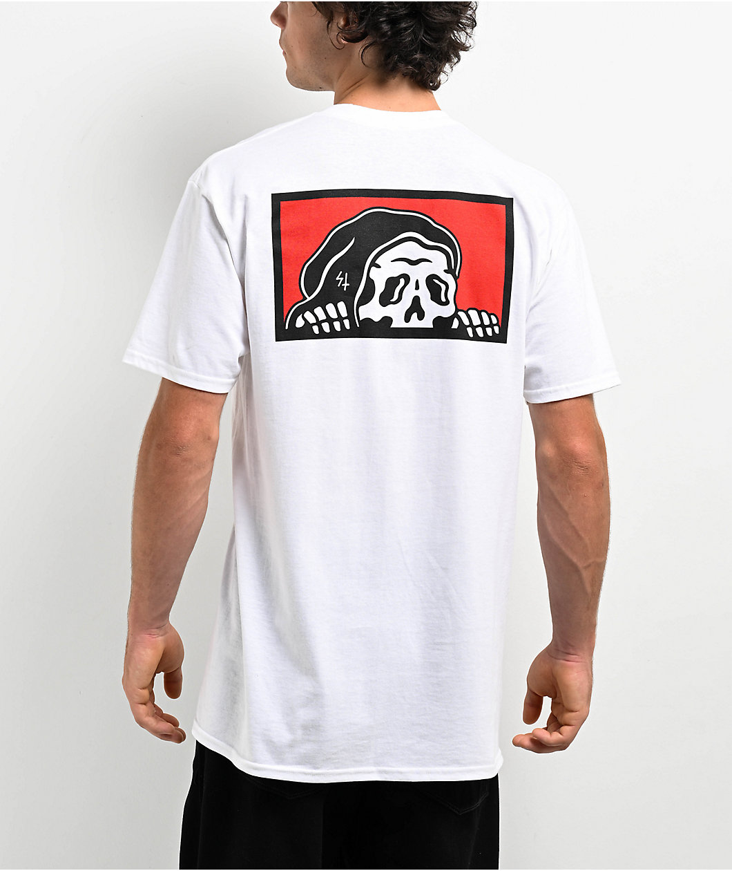 Lurking Class by Sketchy Tank Box Lurker White T-Shirt