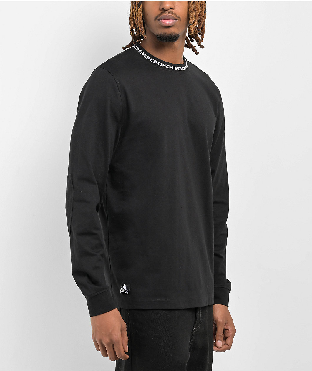 Lurking Class by Sketchy Tank Chains Black Long Sleeve T-Shirt