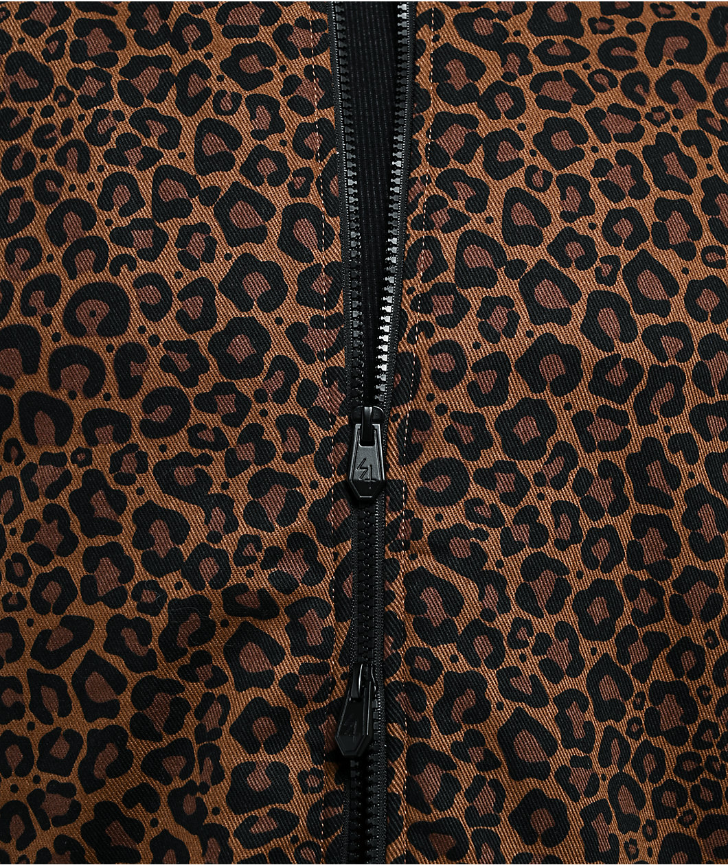 Lurking Class by Sketchy Tank Death Leopard Brown Hooded Canvas Jacket