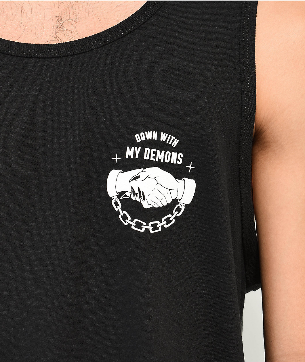 Lurking Class by Sketchy Tank Demons Black Tank Top