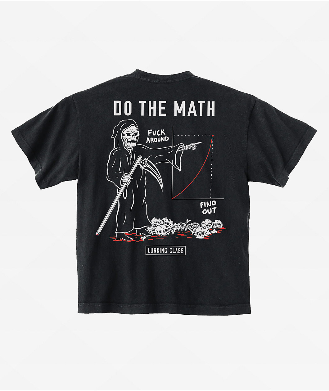 Lurking Class by Sketchy Tank Do The Math Black T-Shirt