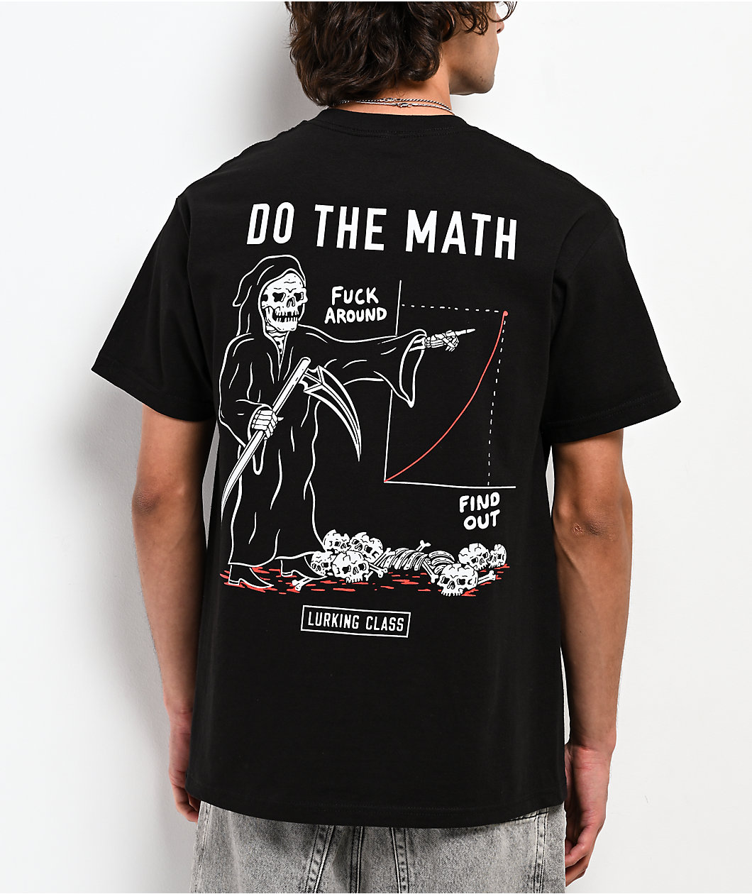 Lurking Class by Sketchy Tank Do The Math Black T-Shirt
