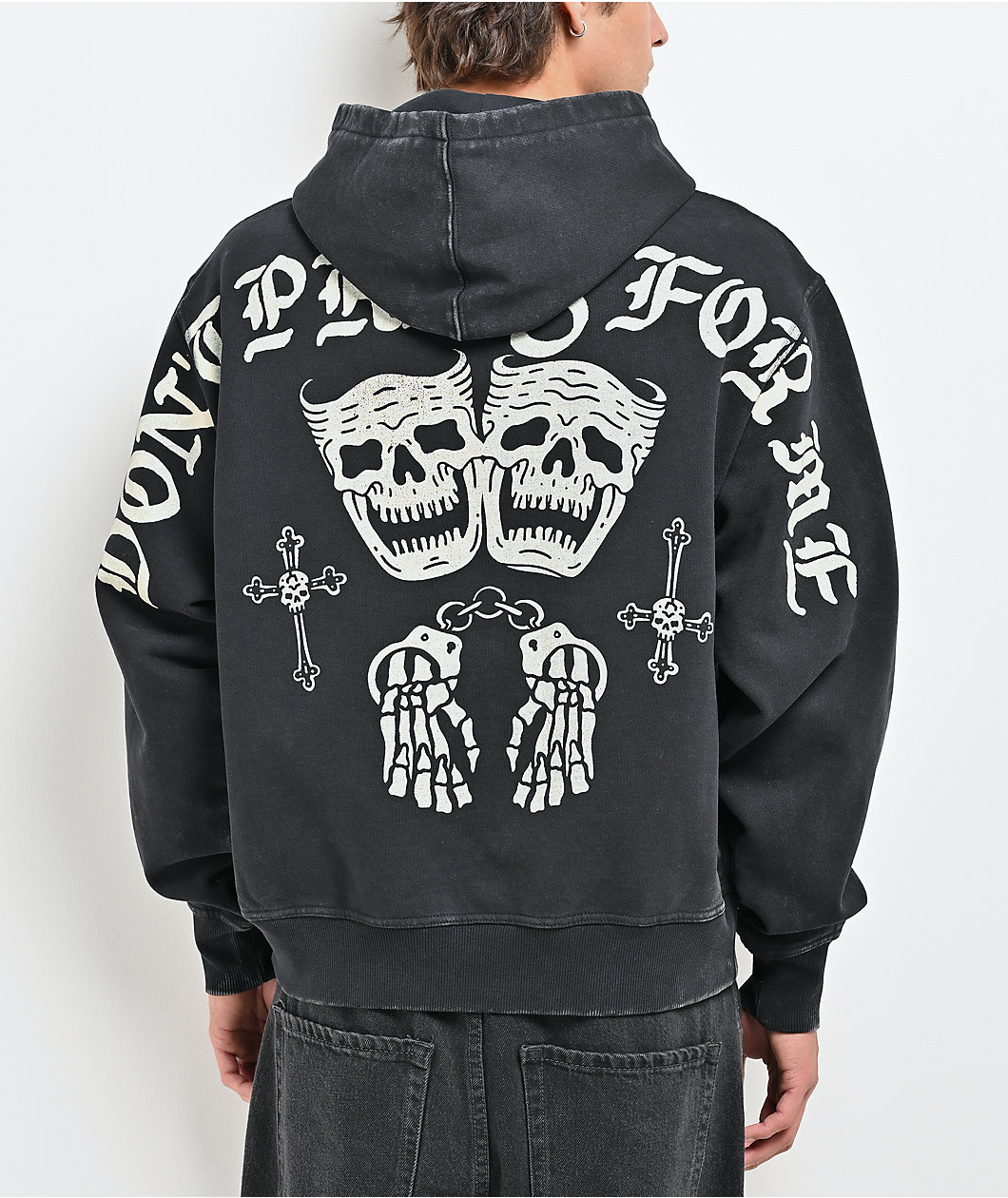Lurking Class by Sketchy Tank Doing Time Black Wash Hoodie