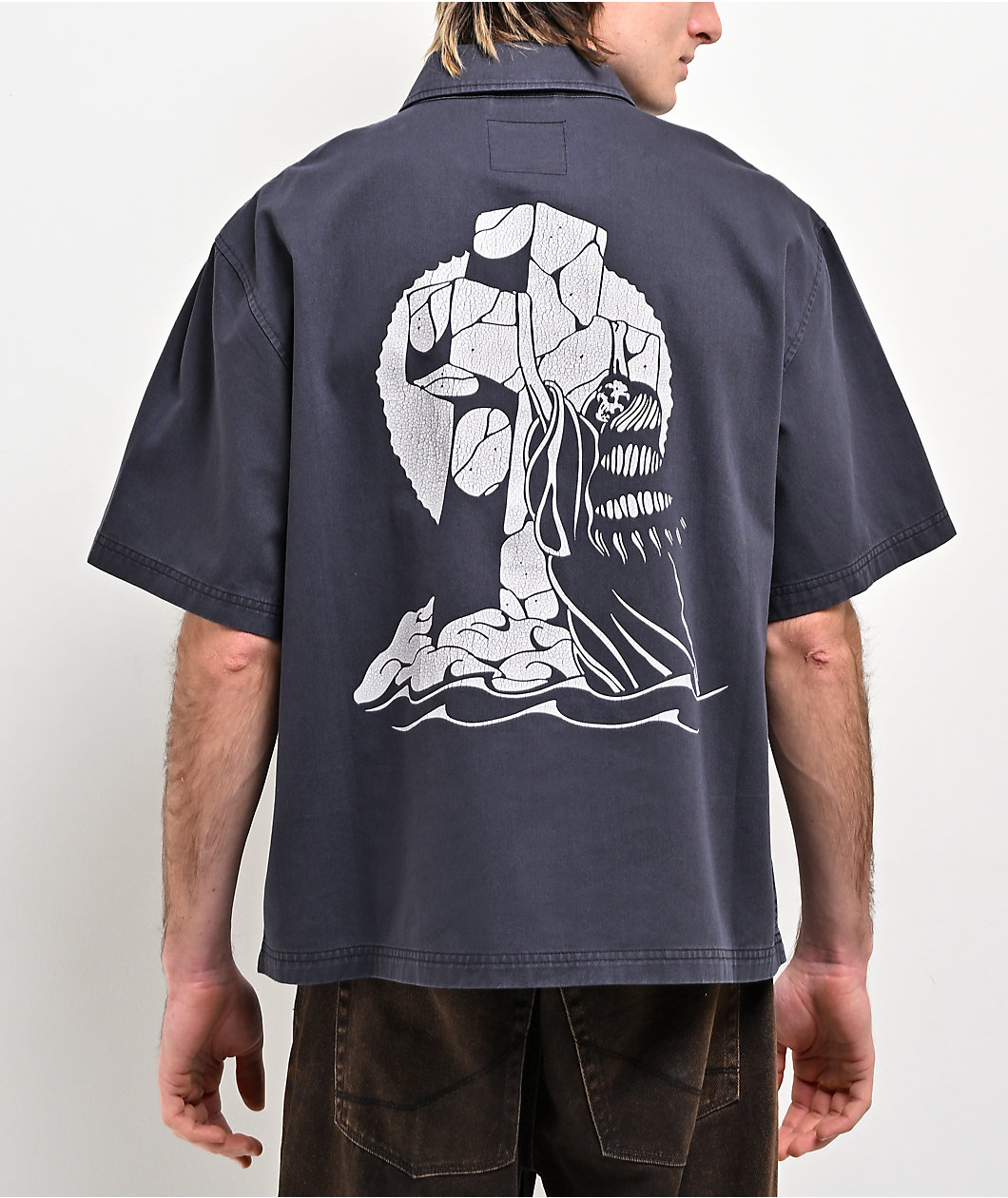 Lurking Class by Sketchy Tank Don't Pray For Me Charcoal Quarter Zip Work Shirt