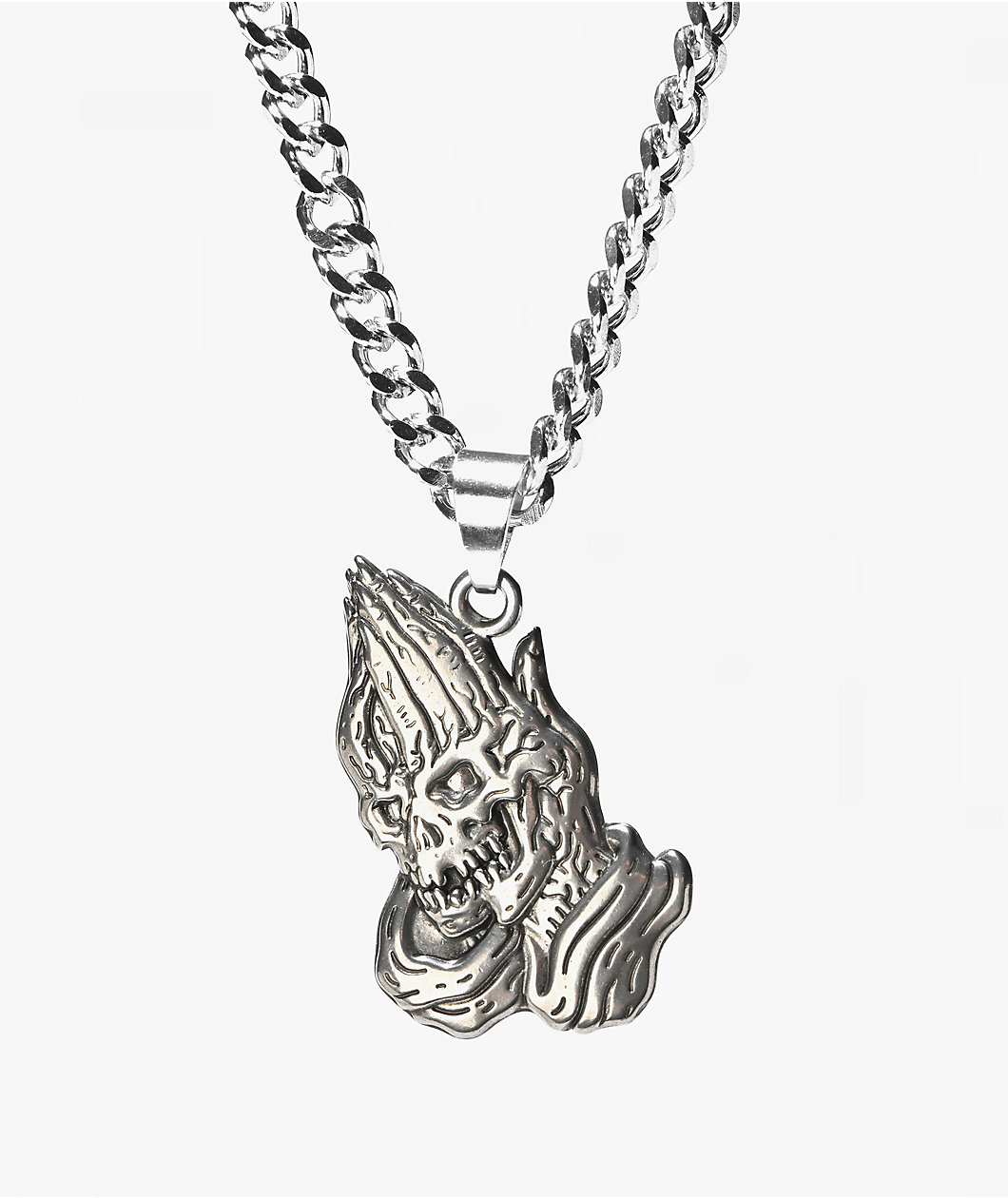 Lurking Class by Sketchy Tank Don't Pray For Me Silver Pendant Necklace