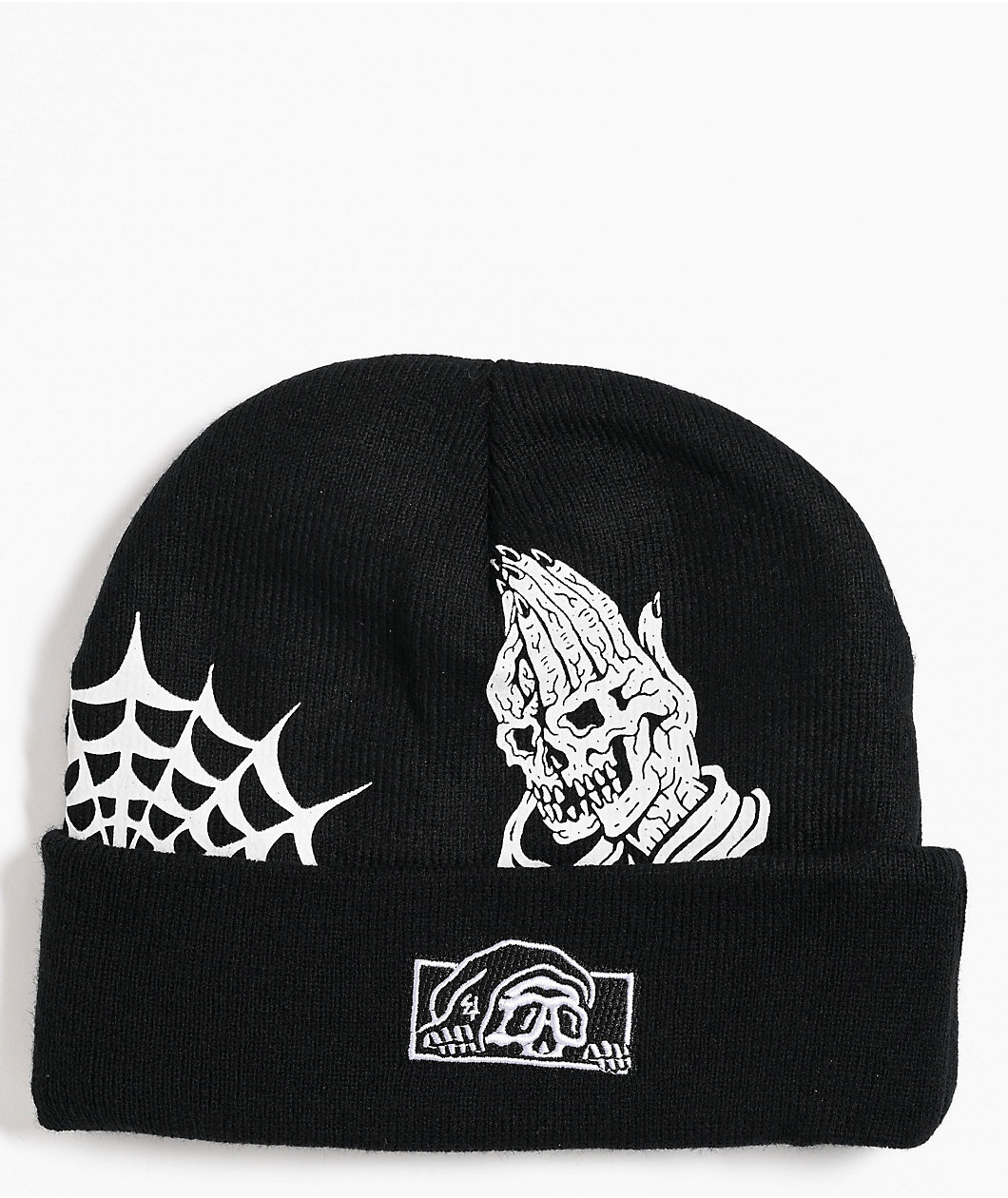 Lurking Class by Sketchy Tank Flash Fold Black Beanie
